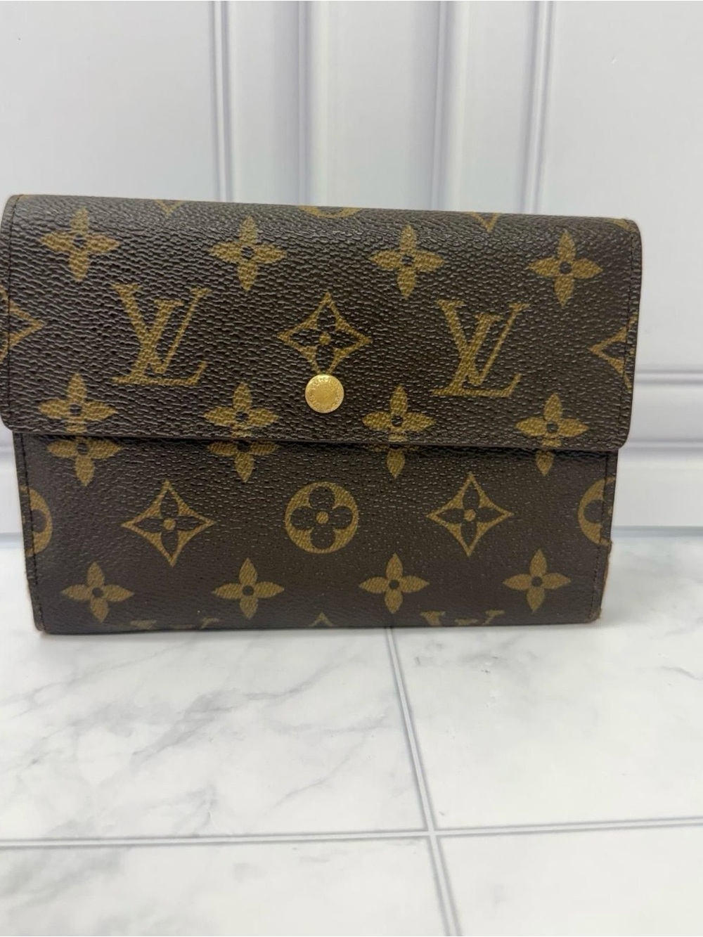 Louis Vuitton Monogram Canvas Men's Wallet in Brown and Gold *AUTHENTIC*
